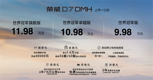 中国混动问鼎世界之巅，荣威DMH双车正式上市